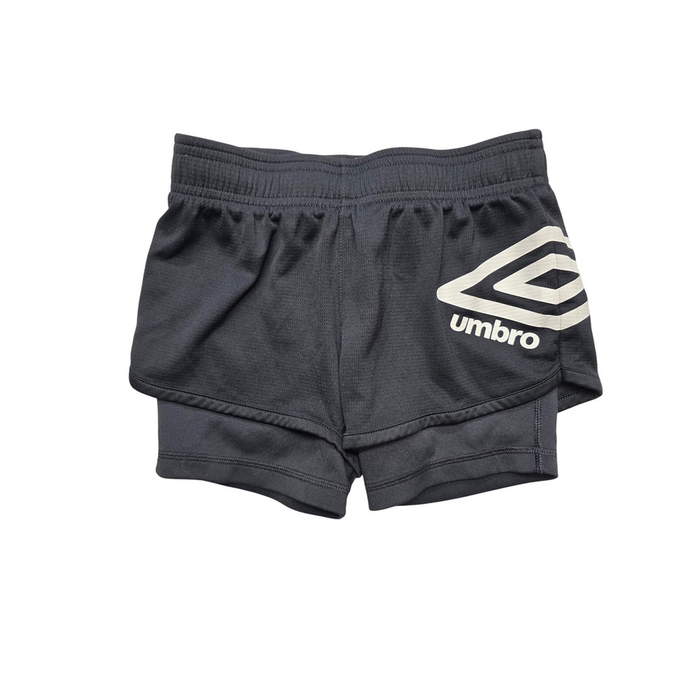 Umbro Kids 2-in-1 Athletic Running Shorts‎ Black Size Small 6/6X Gorpcore